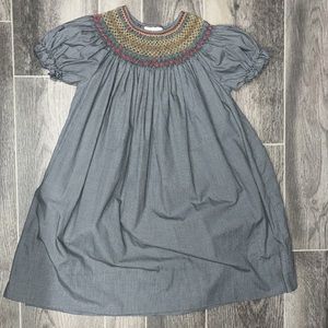 Smocked dress 5T EUC